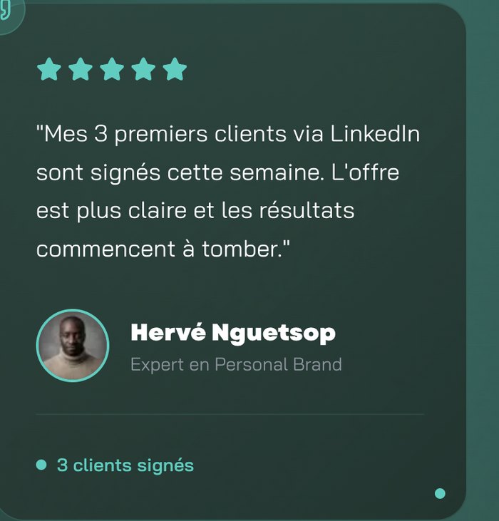 Témoignage client